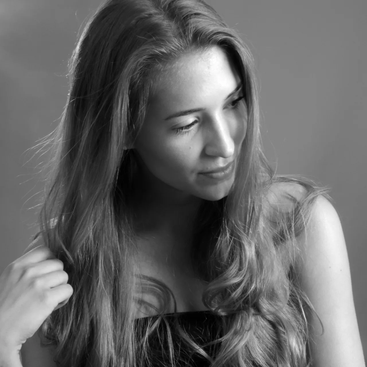 Portrait Anouk, Studio Flash system
