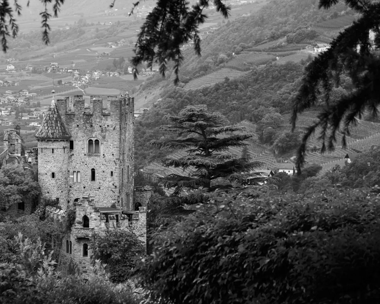 Castle near the village of Tirol